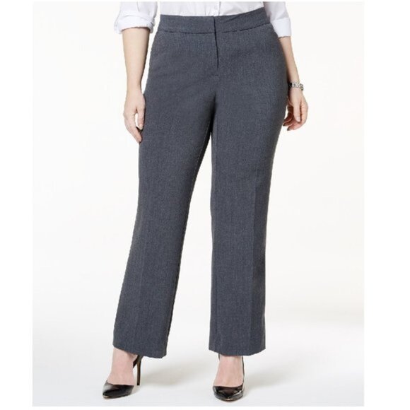 Jm Collection Plus & Petite Plus Size Curvy-Fit Pants - Picture 1 of 8